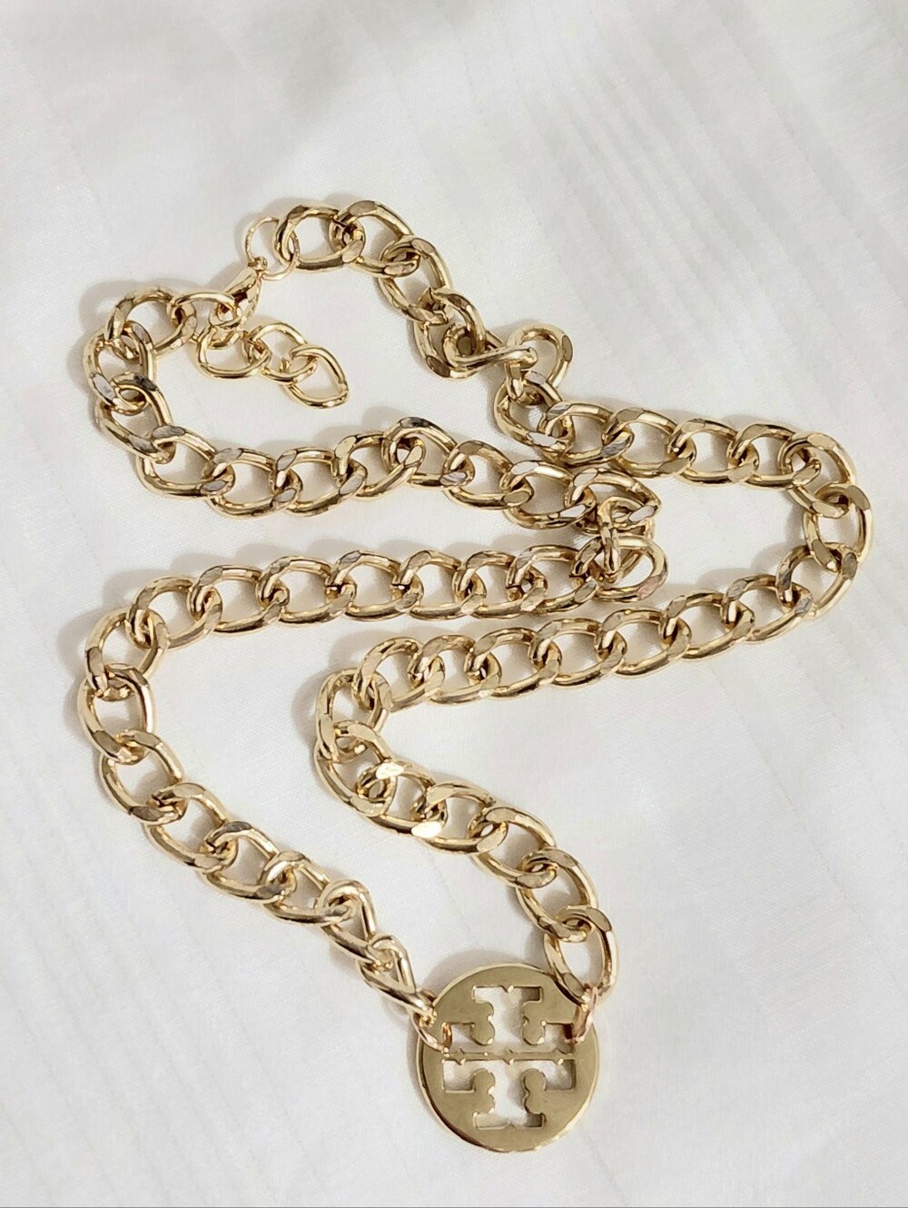 Tory Burch Gold Charm Necklace